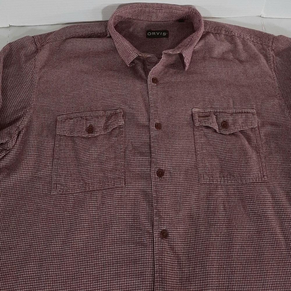 Orvis Fairbanks Houndstooth Flannel Shirt - Picture 3 of 9